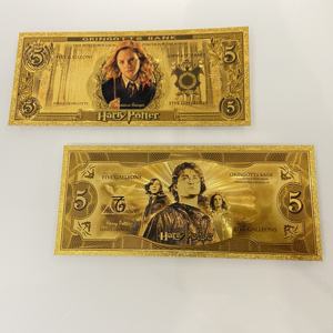 Banconota Commemorativa a Tema Cinematografico <span class=keywords><strong>Harry</strong></span> <span class=keywords><strong>Potter</strong></span> in Foglia d'Oro - Collezione Regalo - Product Image 5
