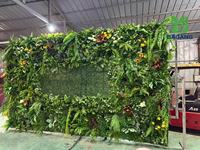 Mur végétal artificiel, pelouse verte suspendue, faux tapis, clôture, toile de fond verte, haie de buis, décoration de fleurs et d'herbe