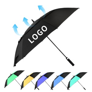 Extra Large Golf <b>Umbrella</b> Windproof Double Canopy <b>Automatic</b> Open Fiberglass Handle Custom Design Business Gift <b>Umbrella</b> - Product Image 6