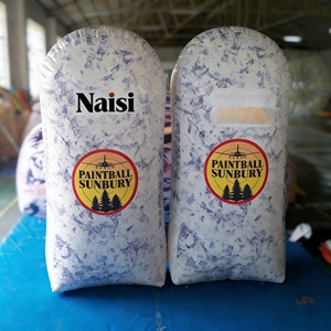 Nuovo Design: Set di 12 Bunker Gonfiabili in PVC da 0,6mm per Paintball, Ostacoli Portatili per Tiro, Campo da Gioco ad Aria Compressa - Product Image 1