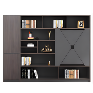 オフィス木製コンパクトモバイル垂直スライドドア広東ファイルボックスガラスフィリング収納キャビネットモダン仕切り付き - Product Image 3