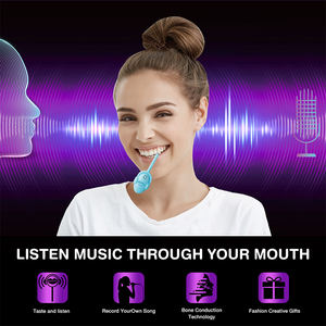 مصاصة موسيقية بموسيقى توصيل عظمي لمصاصة صوت قابلة للتسجيل بتوت أزرق - Product Image 2