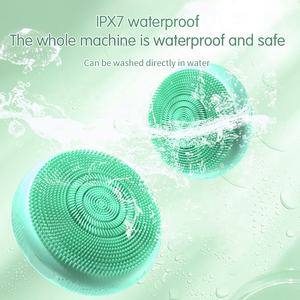 Skin Care Heated Face Cleanser <b>Machine</b> Sebum Removal Pore Deep Clean Silicone Electric Facial Vibration Cleansing Brush - Product Image 5