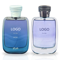 Bouteilles de parfum en verre avec logo personnalisé Rasasis de 30 à 100ml Bouteilles d'eau vides en verre avec logo personnalisé