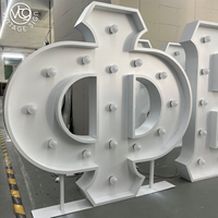 Lettres lumineuses néon RGB personnalisées pour mariage en plein air, lettres et chiffres de A à Z, panneaux lumineux à LED pour la décoration d'événements et de fêtes