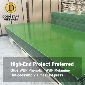 Contrachapado Recubierto con Película de PP Verde de 18 mm, 4x8 pies, Resistente al Agua, con Pegamento WBP, para Encofrados de Hormigón - Product Image 2