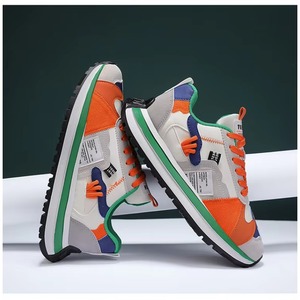 Color Sport Shoes High Top Lace-Up <b>Running</b> Shoes All Seasons Anti-Slippery Cotton Fashion Trend Summer Winter Spring Autumn - Product Image 2