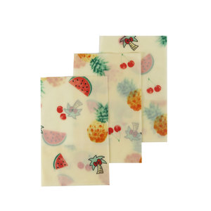 Reusable Beeswax Food <strong>Storage</strong> <strong>Wrap</strong> Sustainable No Plastic Alternative to Bowl Cover Waxed Cotton Cloth for Sandwich Wrapping - Product Image 6