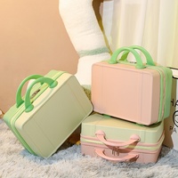 Valise de voyage compacte 14 pouces avec serrure à combinaison pour maquillage et cosmétiques