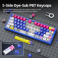 Teclado Mecánico T-WOLF T90 de Fábrica, Cableado, OEM, 61 Teclas, Interruptor Magnético de Aluminio, Frecuencia de Sondeo de 8K, RGB, para Juegos de PC