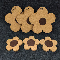Ychon Sous-verres en bois tendre Tapis de repas Tapis de pot Tapis de table Sous-verres à biscuits en bois isolés