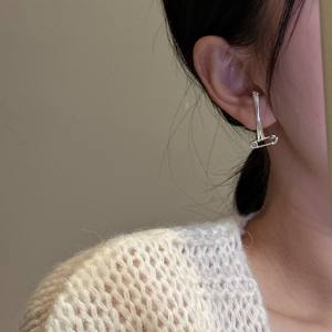 Pendientes de Plata de Ley S925 para Mujer, Ligeros, Simples, Estilo Retro Coreano, con Forma de Corazón, Piedra Natural, Baño de Rodio, a la Moda - Product Image 3