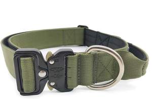 Collar táctico ajustable para perro, accesorio acolchado de neopreno de 1,5 pulgadas con mango de Control - Product Image 6