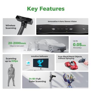 Imprimante 3D portable Creality Lite, facile à utiliser, pour l'impression, la rétro-ingénierie, le modélisation DIY, connexion sans fil. - Product Image 1