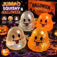 Jouet à presser d'Halloween en forme de fantôme, design Maltose, à rebond lent, en TPR, anti-stress, pour vendeurs en ligne et dropshipping