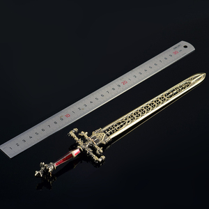 <span class=keywords><strong>Elden</strong></span> <span class=keywords><strong>Ring</strong></span> <span class=keywords><strong>Épée</strong></span> de Nuit et Flamme <span class=keywords><strong>Épée</strong></span> Mini Jouets <span class=keywords><strong>Épée</strong></span> en Alliage de Zinc 30cm 108g - Product Image 6