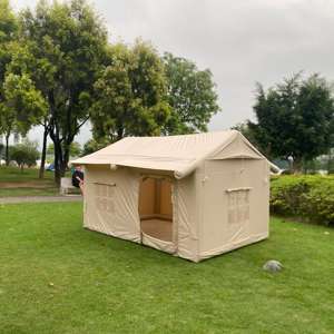 <span class=keywords><strong>Toile</strong></span> <span class=keywords><strong>de</strong></span> <span class=keywords><strong>tente</strong></span> <span class=keywords><strong>gonflable</strong></span> familiale pour glamping extérieur et colonne d'air Camping quatre saisons avec pompe à air et auvent en <span class=keywords><strong>toile</strong></span> - Product Image 3