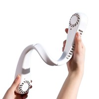 Nouveau Ventilateur Électrique Portable 2026, Réglable à 360°, Blanc, Ultra Longue Autonomie, Silencieux, à Suspendre au Cou, avec Service Personnalisé
