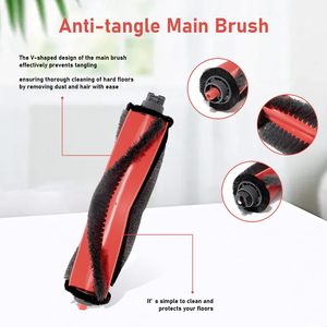 Kit de pièces de rechange pour <span class=keywords><strong>aspirateur</strong></span> robot Roborock Qrevo MaxV, brosse principale, brosse latérale noire, sacs à poussière, filtre HEPA, serpillière - Product Image 2