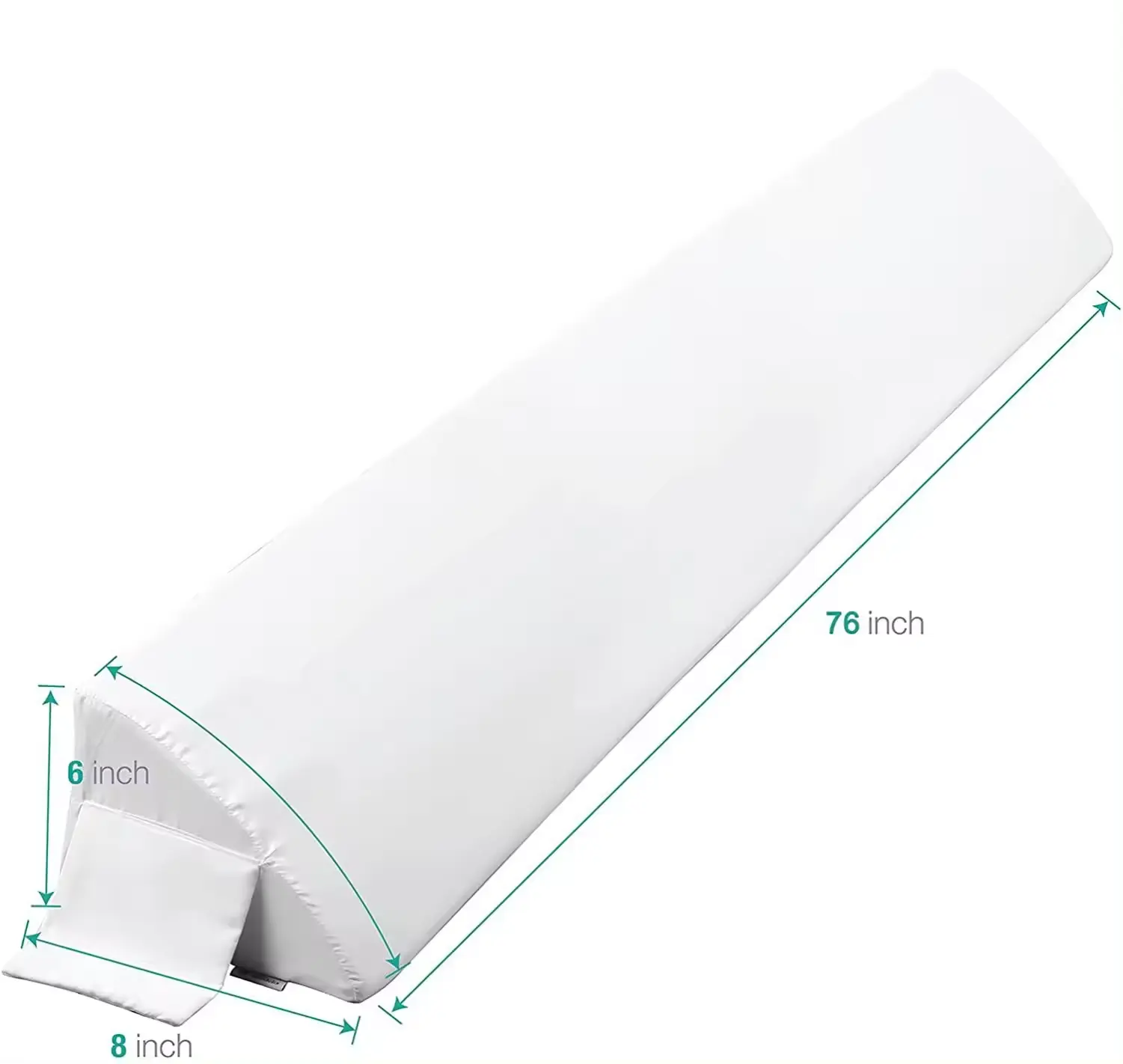 Factory Supply Bed Wedge Gap Filler Memory Foam Wedge Pillow For Headboard Gap Mattress Gap Filler