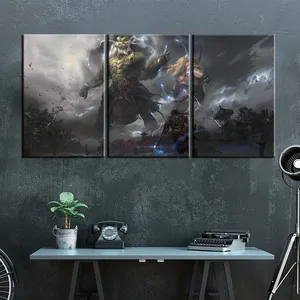 मुख्यधारा के खेल भगवान युद्ध HD वॉलपेपर गृह सजावट तेल चित्रकारी कैनवास पर दीवार स्टिकर कमरे में रहने वाले पृष्ठभूमि सजावट भित्ति चित्र उपहार
