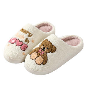 รองเท้าแตะปักลายหมีสีชมพูแบบ<span class=keywords><strong>ใหม่</strong></span>สำหรับผู้หญิง รองเท้าแตะนุ่มอุ่น น่ารัก นุ่มฟู เหมาะเป็นของขวัญ<span class=keywords><strong>วัน</strong></span>วาเลนไทน์ - Product Image 6