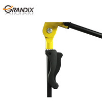 Support de microphone de sol de trépied de joint métallique coloré réglable en hauteur robuste professionnel