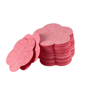 Éponge faciale en cellulose 100% naturelle en forme de fleur, éponges cosmétiques professionnelles pour le spa, éponges pour le nettoyage du visage, éponges à l'huile de lin - Product Image 1