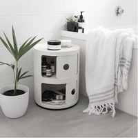 Mini-meuble d'appoint blanc moderne et créatif, style nordique, pour la maison, en plastique, très tendance sur internet