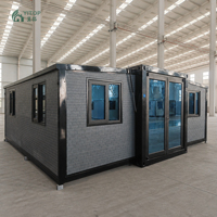 Casa Contenedor Expandible de 20 pies, 2 Dormitorios, Casa Contenedor Prefabricada Expandible de 20 pies, Casas Prefabricadas Móviles de Lujo, Personalizables