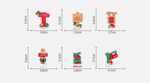 Micro paisaje casas de muñecas casa de muñecas Elf Village dirección Post porche resina decoración de Navidad signos manualidades estatuilla adornos - Product Image 6