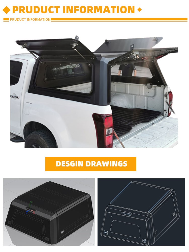 Навес из нержавеющей стали/алюминия для Toyota Hilux