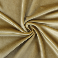 Tissu en velours tricoté chaîne 350 g/m² à haute brillance KS, matériau haut de gamme pour vêtements d'hiver et tenues de créateurs de luxe