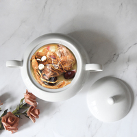 Casserole en céramique résistante à la chaleur solide de ménage avec la cuillère