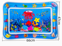 Tapis rafraîchissants gonflables en PVC pour animaux de compagnie, motif vie marine, jouets d'activités pour chats et chiens