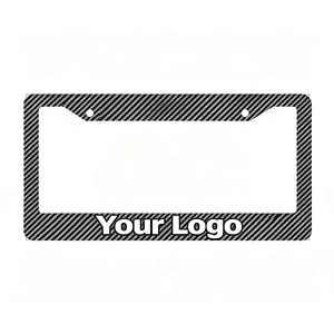Cadres de <span class=keywords><strong>plaque</strong></span> d'<span class=keywords><strong>immatriculation</strong></span> en plastique fibre de carbone avec impression UV, taille américaine, personnalisables, prix d'usine en gros - Product Image 1