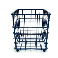 Panier de rangement de petits objets de bureau en treillis métallique en métal Organisateur de rangement domestique