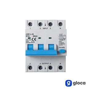 ตัวตัดวงจรเฟืองท้าย JXB1L 3P + N 300mA 380V RCBO พร้อมปุ่มทดสอบเพื่อป้องกันความปลอดภัยทางไฟฟ้า - Product Image 4