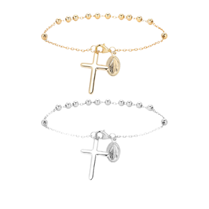 S925 Sterling Silver Platinum Plated Natural Stone <b>Cross</b> <b>Chain</b> Link Bracelets Trendy Wedding Party Gift for Women Girls - Product Image 1