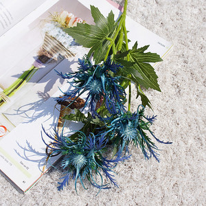 <span class=keywords><strong>Fleur</strong></span> artificielle à tige longue en plastique, toucher réaliste, <span class=keywords><strong>fleur</strong></span> <span class=keywords><strong>de</strong></span> mer, glycines creuse - Product Image 4
