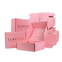 Nuova Scatola di Spedizione in Cartone Ondulato Rosa Personalizzata con Logo OEM per Cosmetici 2025