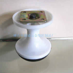 Furniture Caster 8Cm White <b>Plastic</b> Swivel Plate Mount Polyurethane <b>Wheel</b> For Bed Legs - Product Image 4