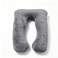 Oreiller de grossesse rectangulaire moderne en tissu pour un soutien complet du corps et un sommeil prénatal réparateur