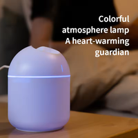 Humidificateur ultrasonique portable USB 250 ml pour voiture, diffuseur de brume froide avec veilleuse LED pour maison, bureau, hôtel
