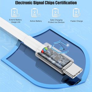 Câble USB C pour chargeur Carplay pour <span class=keywords><strong>Apple</strong></span> <span class=keywords><strong>iPhone</strong></span> 17 Pro Max/17 Air/16 Plus/15 iPad Pro 12.9/<span class=keywords><strong>11</strong></span> pouces/iPad Câbles de données - Product Image 4