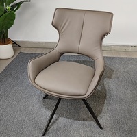 Table et chaise de salle à manger personnalisées, modernes et avancées, avec accoudoirs en cuir, pour la restauration, les cafés et les restaurants