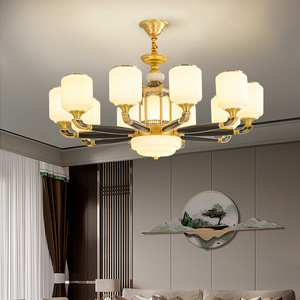 Lámpara de Techo LED de Estilo Chino con Múltiples Cabezas, Redonda, para Sala de Estar, Hogar, Villa, con Interruptor E27 - Product Image 2