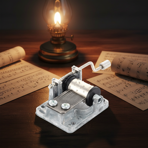Yiyu Mecanismo de Caja de Música de Manivela Hecho a Mano de Alta Demanda, Música Personalizada, Duración de Sonido de 30s, Mango Metálico, Nuevo Estilo Chino - Product Image 2