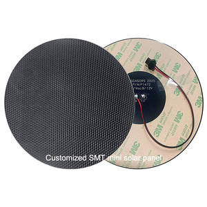 Mini <span class=keywords><strong>panneaux</strong></span> <span class=keywords><strong>solaires</strong></span> ronds 3W 5W 6W 8W 5V avec adhésif de fixation 3M, panneau solaire mono personnalisé pour chargeur de lumière - Product Image 1