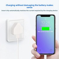 Adaptateur mural de charge rapide multi-ports USB à 3 broches pour iPhone et Android (norme britannique)